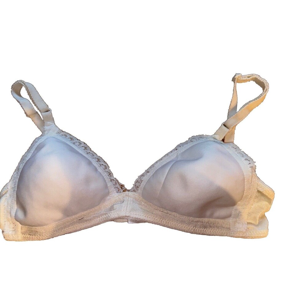 Vintage Bestform Woman’s Bra White Wire-Free 32A Pin Up Girl 60’s